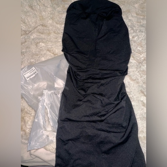 RICK OWENS Black Hollywood Prong MinidressSize M
